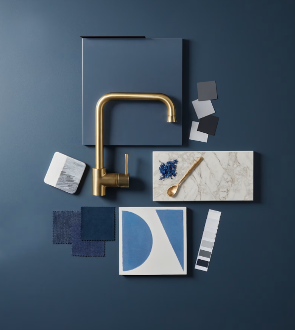 Blue Kitchen Mood Board 