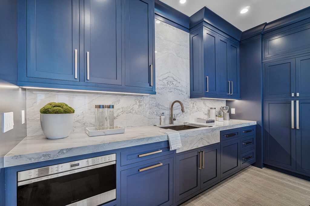 Blue Kitchen Cabinetry
