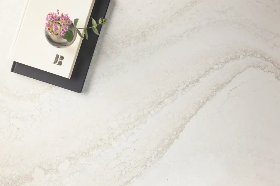 Cambria Everleigh quartz countertop design used in Harvard IL kitchen remodel