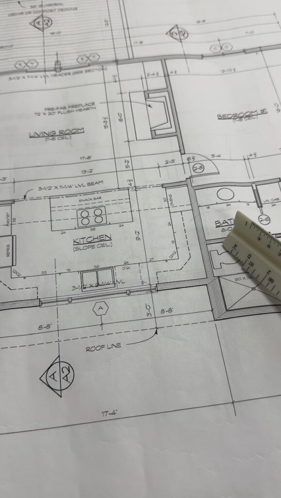 kitchen floor plan layout Crystal Lake IL kitchen remodel design planning blueprint